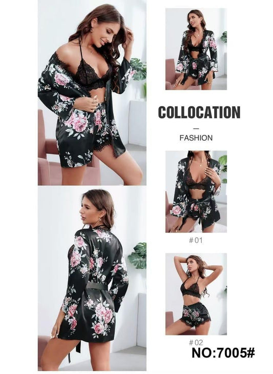Floral - 3 piece nighty